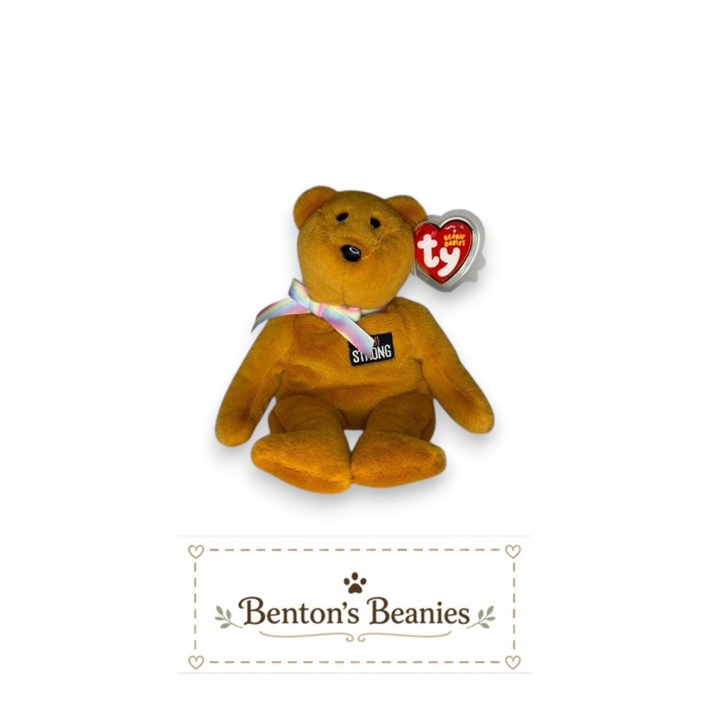 Aloha the Bear (Maui) TY Beanie Baby | Mint Heart & Tush Tag